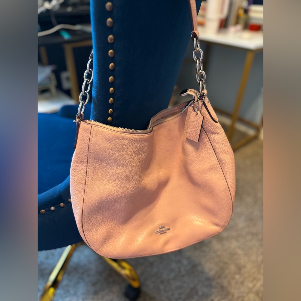 Coach Blush Leather Shoulder Bag